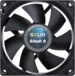 Gelid Silent 8 Black, 80mm Quiet Case Fan