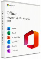 Office 2021 Home & Business, 1 PC Licence, Medialess